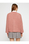Buttoned Oversize Knitted Cardigan - 4