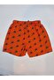 Men's Orange Underwater Themed Swim Shorts - 2