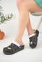 Women's Eva Deniz Doctor Nurse Hospital Comfortable Thick Sole Orthopedic Sandals Slippers - 3