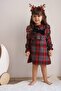 Red Plaid Girl's Dress