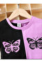 Children's Butterfly Printed Bottom-Top Set Cotton Shorts T-Shirt Set - 2