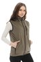 Women's Khaki Fleece Multi-Pocket Trekking Sports Vest - 3