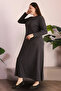 Women's Plus Size Daffodil Jacquard Hijab Mother Dress - 3