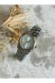 Silver Yellow Women's Round Steel Wristwatch - 3