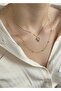 Curved Gold Heart 2-Piece Combination Necklace - 2