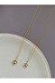 2-Piece Gold 2-Separate Bold Star Heart Necklace - 2