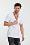 Deep Neck Short Sleeve Fit Cut T-Shirt - 7
