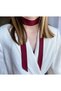 Rosa bow tie choker burgundy - 2