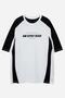 White Unisex Reglan Y2K Aw Spiky Head T-Shirt -mingalondon - 2