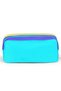 Girl Patterned Lavender Turquoise Pencil Bag - Two Compartments - 3
