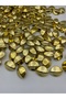 100gr Gold Golden Yellow Color Metalized Flat Tosbik Almond Model Bead Bag Making Beads (~26 Pieces)