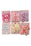 New Season High Quality Rainbow Themed Floral Bow Pattern 2Pcs Tulle Rubber Buckle Set - 3
