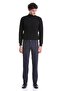 Navy Blue Regular Fit Straight 5 Pocket Cotton Jeans - 4