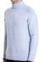 Blue Regular Fit Plain Turtleneck Knitwear Sweater - 5