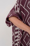 WOMEN AUTHENTIC PATTERNED SLIT DETAIL DRESS - 3