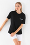 Crew Neck Printed Women's T-Shirt - 7