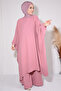 Trousers Tunic Double Set Aerobin Fabric Powder Pink