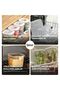 Square Food Storage Container with Colorful Label Set of 9 3x (0.55 Liters, 1.2 Liters, 1.75 Liters) White - 7