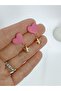 PINK HEART & ANGEL DETAIL POLYMER CLAY EARRINGS - 2