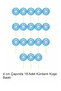 My First Tooth 18 Pieces Blue Male Tooth Wheat Toothpick Cupcake Cake Decoration Decoration Thick Paper