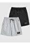 Stay Well 2 Piece Shorts Black and Gray