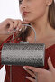 Silver Black Platinum Three Colors Sprinkled Stone Evening Dress Clutch Portfolio Hand Night Wedding Engagement Bag - 5