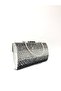 Silver Black Platinum Three Colors Sprinkled Stone Evening Dress Clutch Portfolio Hand Night Wedding Engagement Bag - 8