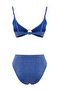 Saks Aksesuarlı Bralette Kaplı Regular Yüksek Bel Bikini Takımı TBESS24BT00073 - 12