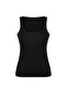 Siyah Toparlayıcı 2 Katlı İçi Pedli Spor Sütyenli Kare Yaka Örme Spor Üst/Bluz THMSS24BZ00002 - 8