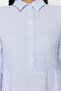 Blue Shirt Collar Striped Lined Woven Dress TCTSS24EB00055 - 5