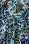 Black Blue Floral Belt Detailed Woven Dress TCTSS24EB00045 - 5