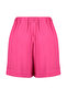 Pink Pleated Woven Shorts Tbbss24Ap00009 - 8