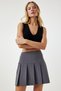 Women's Smoked Pleated Mini Woven Skirt RV00158 - 3