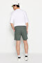 Khaki Regular Fit Shorts with Label Detail TMNSS23SR00075 - 6