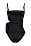 Siyah Cut Out Detaylı Straplez Kaplı Regular Mayo TBESS24MA00123 - 8