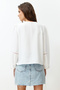 Ecru Collar Ruffle and Lace Detailed Woven Blouse TWOSS24BZ00167 - 4