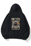 Unisex Pink Floyd Uk Japan North Front Back Printed Black Sweatshirt Hoodie