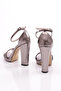 Women's Heeled Evening Dress Shoes Platinum Mirror 2101827110 - 3