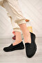 Women's Black Lace-up Orthopedic Casual Sneakers - 3