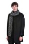 Gray Patterned Scarf - 2