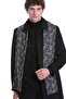 Gray Patterned Scarf - 6