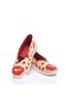 Printed Colorful Linen Women's Ballerinas - 4