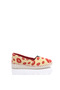 Printed Colorful Linen Women's Ballerinas - 2