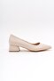 Spark Beige Pointed Toe Short (4CM HEEL) Casual Shoes - 5