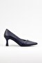 Women's Navy Blue Classic Heeled Shoes