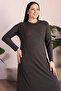 Women's Plus Size Daffodil Jacquard Hijab Mother Dress - 6