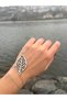 Silver Color Leaf Detail Hand Accessory - 3