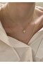 Curved Gold Heart 2-Piece Combination Necklace - 3