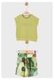 LIMI baby girls & kids cotton t-shirt patterned dominica shorts set