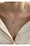 Bold silver heart combo necklace - 2